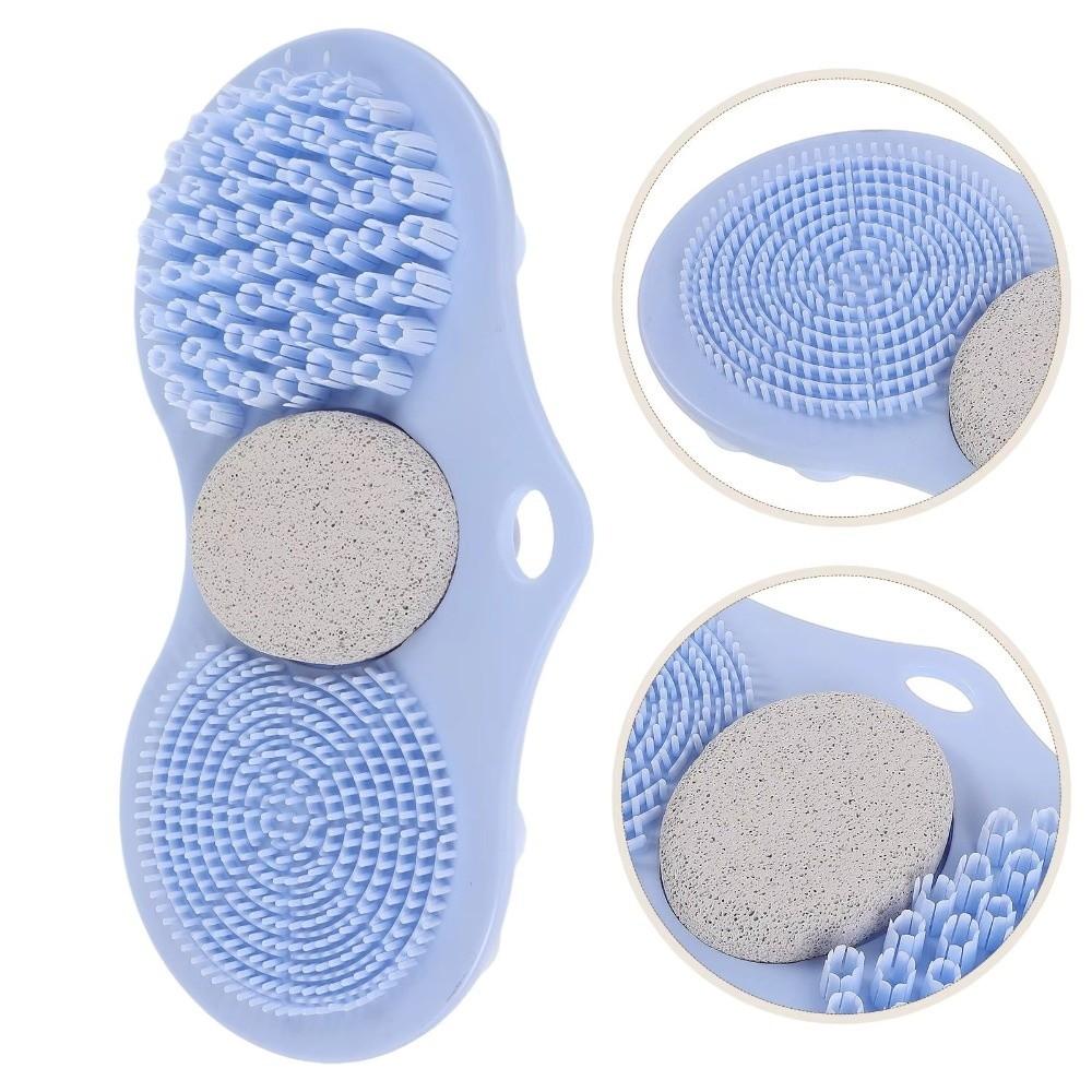 Pumice Stone Shower Massager Mat Suction Cups Non-Slip Bath Mat for Feet and Back