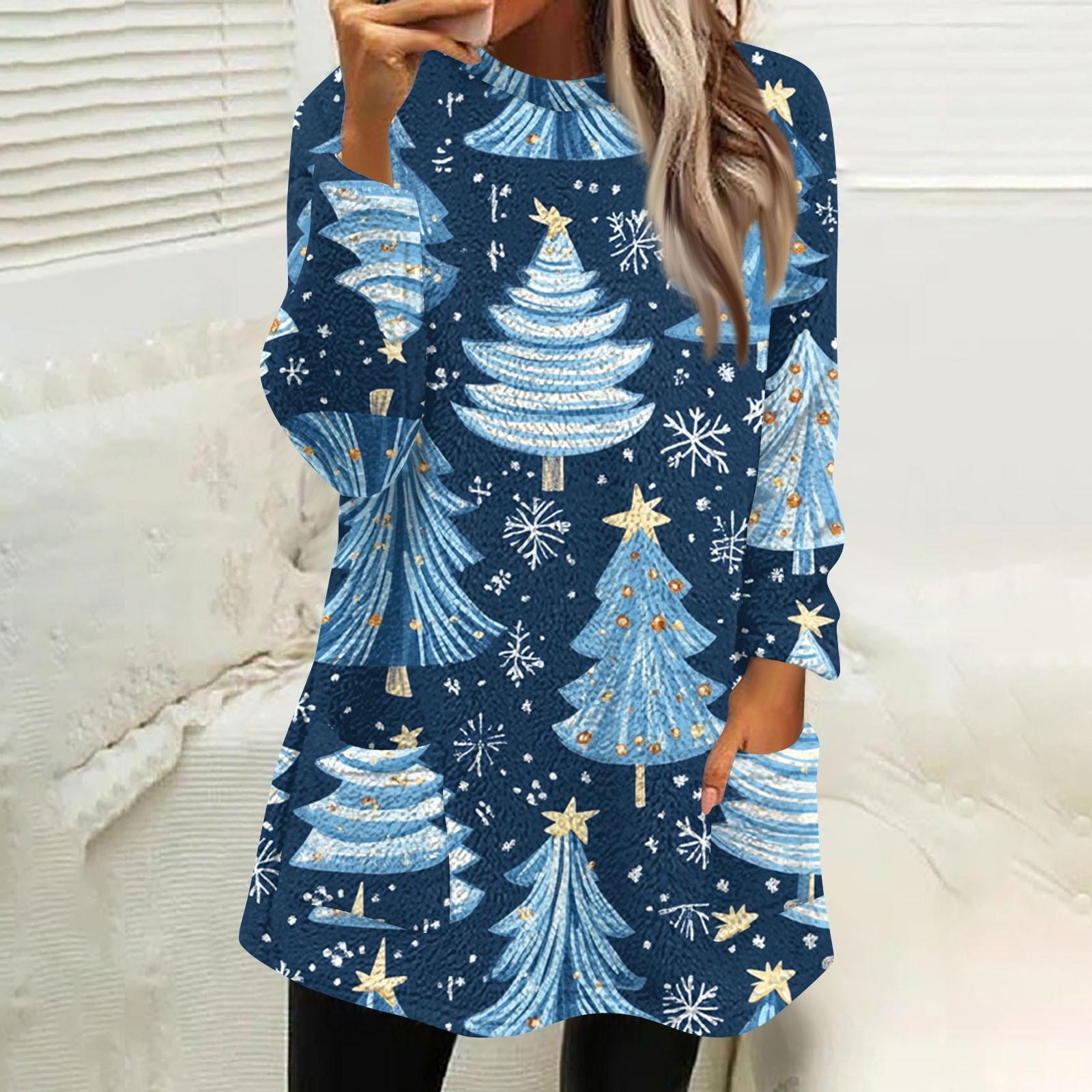 

Женская мода повседневная плюшевая толстовка с длинным рукавом с принтом и карманами M