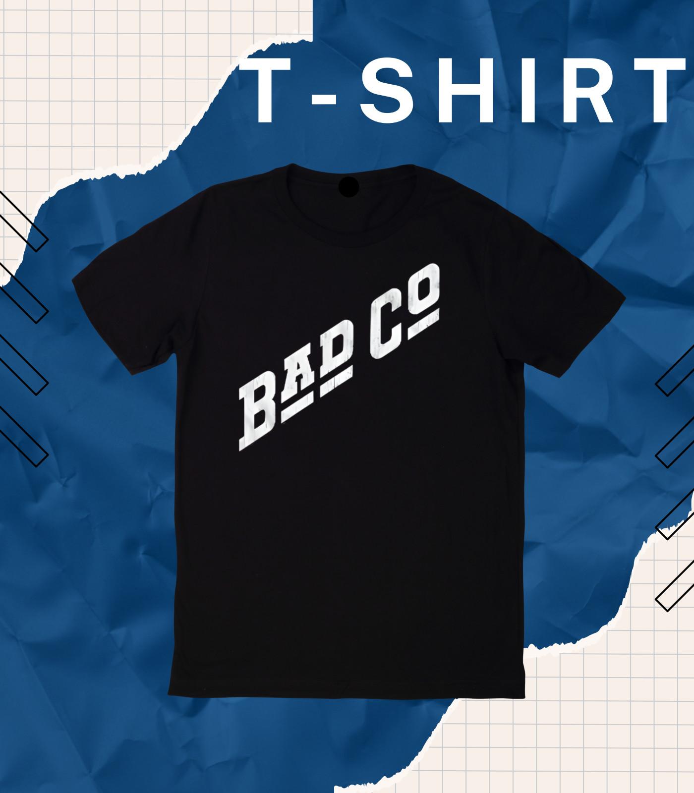 Bad Company Vintage Rock Band Logo Men s Bad-Co Debut Album Concert T-Shirt Mens Womens Tees Top EB. 4XL