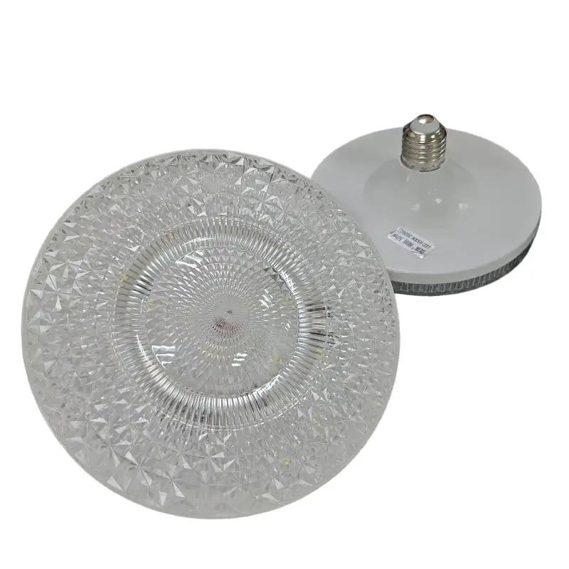 Bombilla LED de Techo E27 6500K Blanco Frío, Lámpara Super Brillante con Diseño de Cristal, Protección Ocular Sin Parpadeo 220V para Hogar Dormitorio Sala de Estar