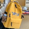 Koreanische Einfache Buchstaben Mittelschüler Schultasche Weiblich Campus Große Kapazität Hohes Aussehen Rucksack