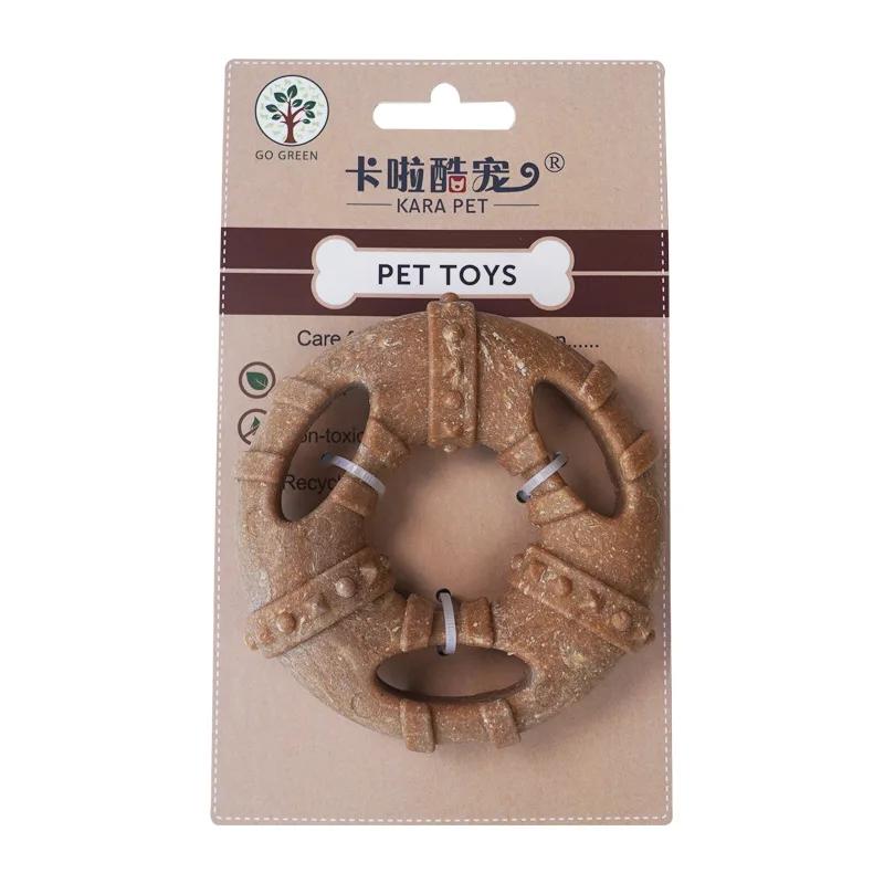 Dog Teething Toy Wood Plastic Bone Wear Resistant Bite Cleaning Teeth Alone Dog Undulator Pet Toy