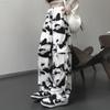 Cargo Pants Tie Dye Harajuku Streetwear Women Wide Leg High Waisted Trousers Punk Oversize Aesthetic Korean Fashion