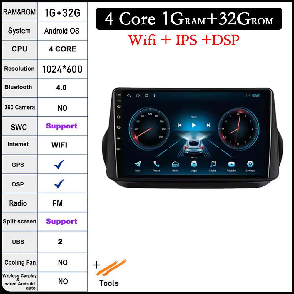 

9 For Fiat Fiorino Qubo for Citroen Nemo for Peugeot Bipper 2008 - 2017 Android 14 Car Radio Stereo Multimedia Player Stereo