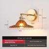 Nordic Amber Glass Wall Lamp - Green Retro Style for Restaurant, Coffee Shop, or Bedside
