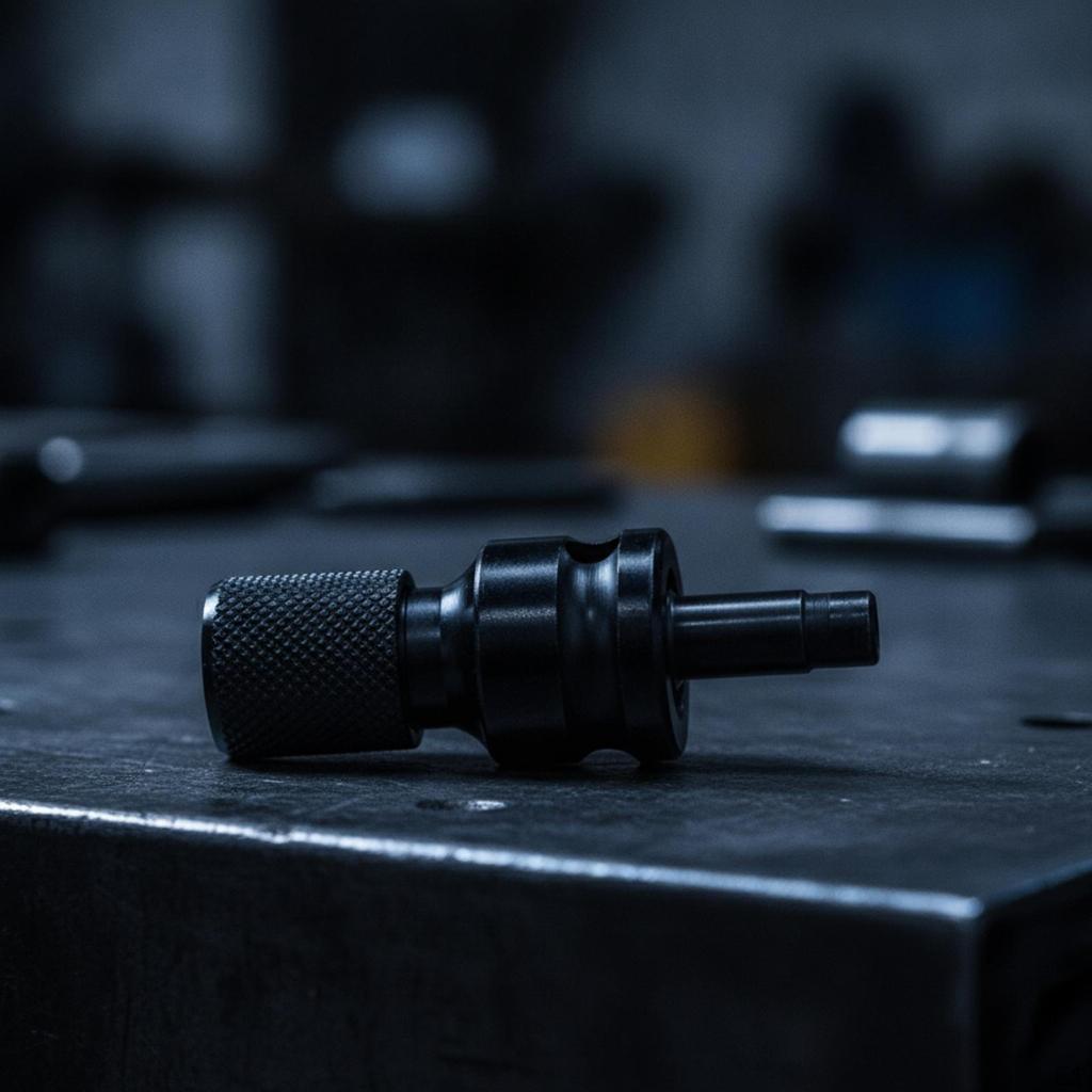 Knurled Retractable Adapter Head | Compact, Hex Socket Adapter, for Workshop