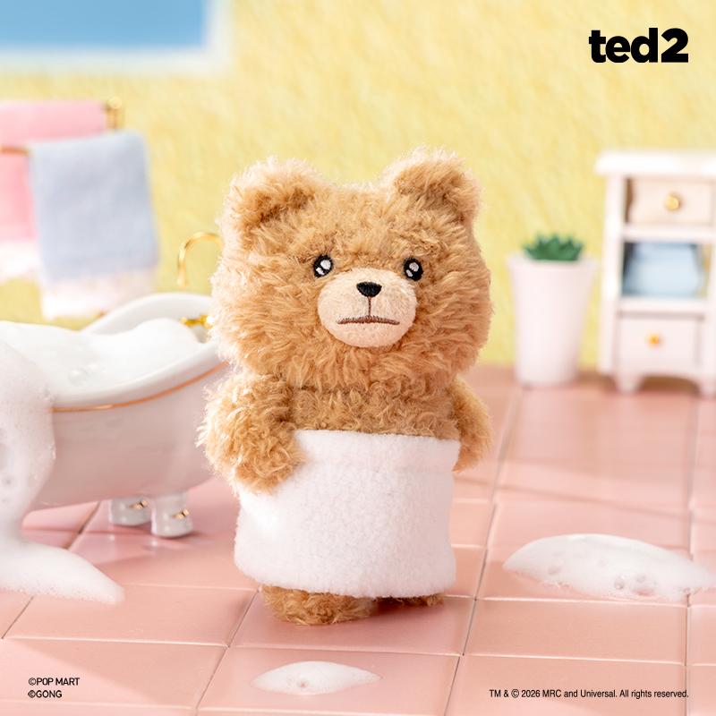 POP MART Ted 2 - Ciondolo Peluche Azionabile Baby Ted Scatola a Sorpresa