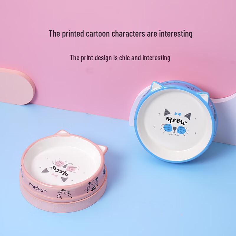 Керамическая миска для корма для домашних животных с рисунком