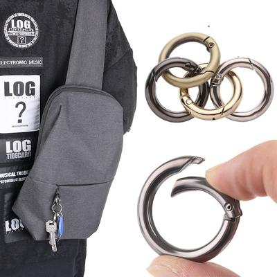 Outdoor Camping Carabiner Zinc Alloy Hooks Snap Clasp Clip Bag Belt Buckle Spring O-Ring Buckles Carabiner Purses Handbags
