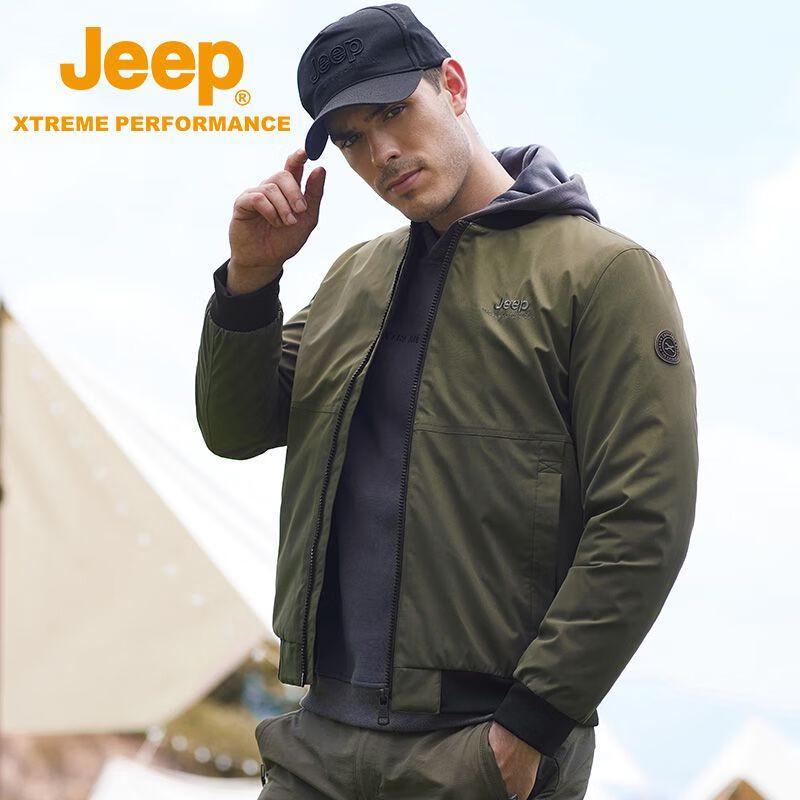 JEEP Men's Stand-Collar Padded Workwear Jacket J142095050