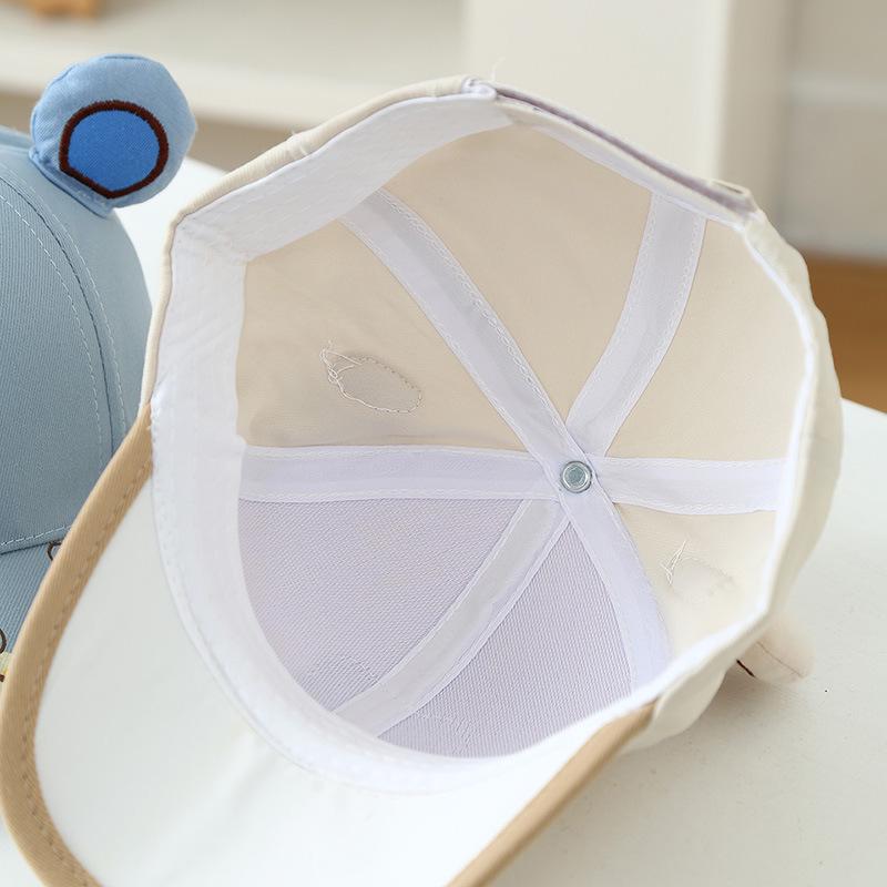 Cappellino da Baseball per Bambini con Orecchie d'Orso Cartone Animato – Carino Cappello Parasole per Bambini e Bambine