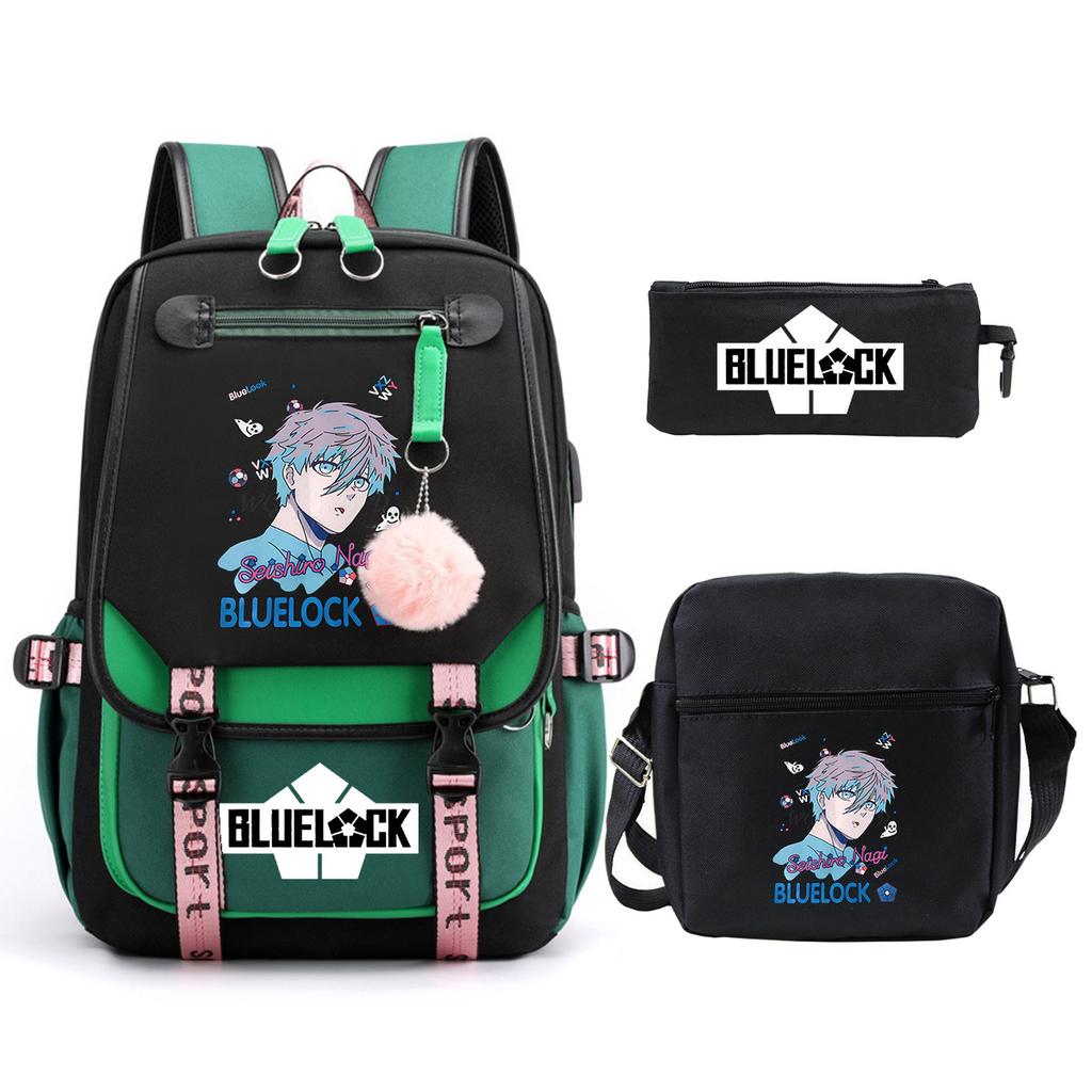 Peripheral Printing Children'S Backpack Set Leisure Student Schoolbag Pencil Bag Shoulder Bag