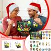 2D Flat Acrylic Mystery Box 24pcs Pendant With Airplane Box Funny Christmas Countdown Calendar