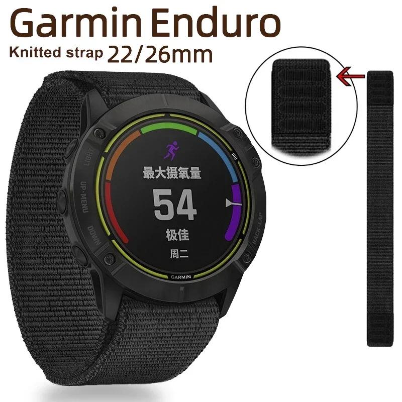 26 20 22mm nylonový řemínek na hodinky Garmin Fenix 7X 6X Pro 7 7S 6 6S 5X 5 5S Plus/Venu 2 Plus Rychloschnoucí řemínek na háček a smyčku