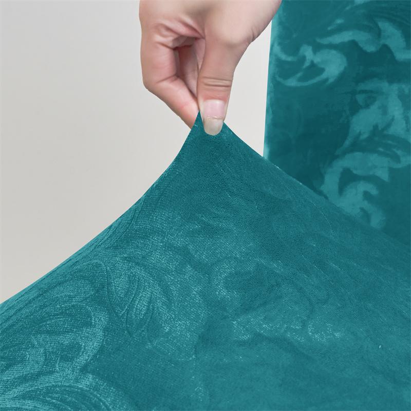 1 Stück Jacquard Esszimmerstuhlbezug Stretch Einfarbig Stuhlsitz Überzug Staubdichter Sitzbezug für Bankett Restaurant el