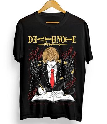 Kira Ryuk T-Shirt Death Note L Manga Strip Horror Anime Schwarzes T-Shirt Alle Größen