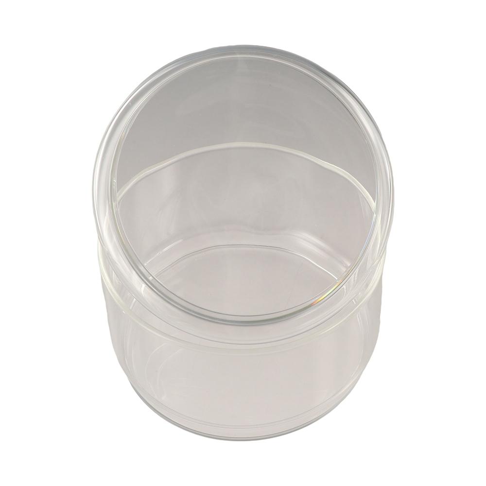 Bambusový kryt Stohovatelné čajové dózy Odolný Vzduchotěsná nádoba na svačiny Průhledná skleněná nádoba Cukroví