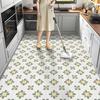 Flecken- und Ölbeständiger Küchenteppich Zuhause PVC Leder Teppich Amerikanisch Retro Balkon Bodenmatte Große Fläche Waschbare Rutschfeste Teppiche