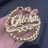 Gold Twisted Hoop Earrings Personalized Customize Name Earrings Twisted Style Hoop Earrings Fashion Jewelry Customization