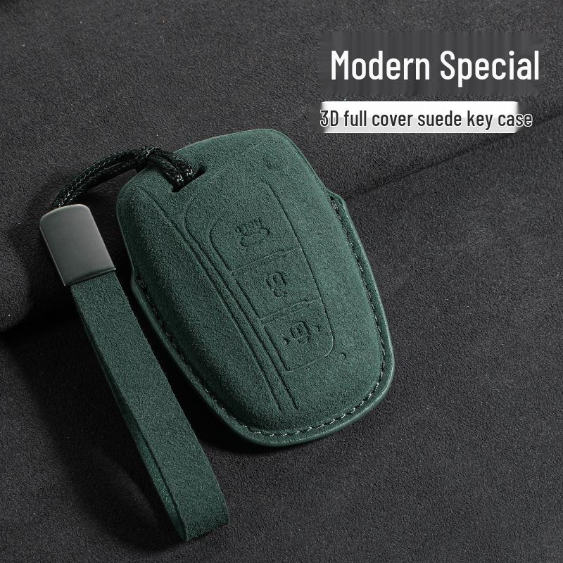 Suede Key Covers for Beijing Hyundai: ix35, MUFASA, Mingtu, Elantra, Yuena, Sonata
