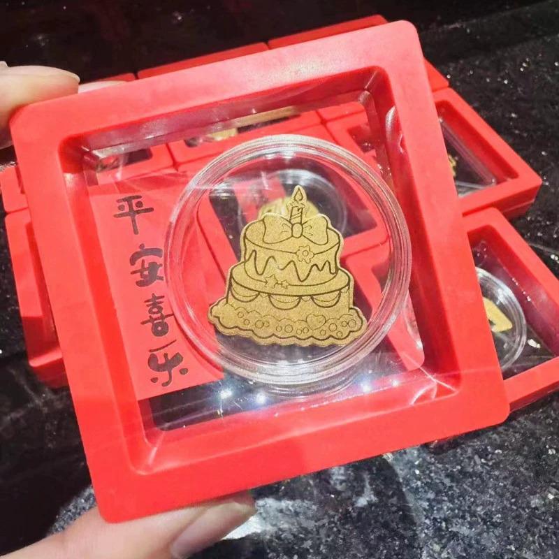 Gold 999 Lucky Cat God of Wealth Sticker Set: Gold Foil Water Beads for Phone Decoration and Gift Box