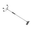 Adjustable Walking Cane with 4 Base Anti Slip Steel Tube Flexible Walking Stick Assistant for