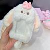 Multifunctional Photocard Case Big Eared Rabbit/Border Collie Plush Photo Card Holder Rabbit/Dog/Cat Card Case School Office