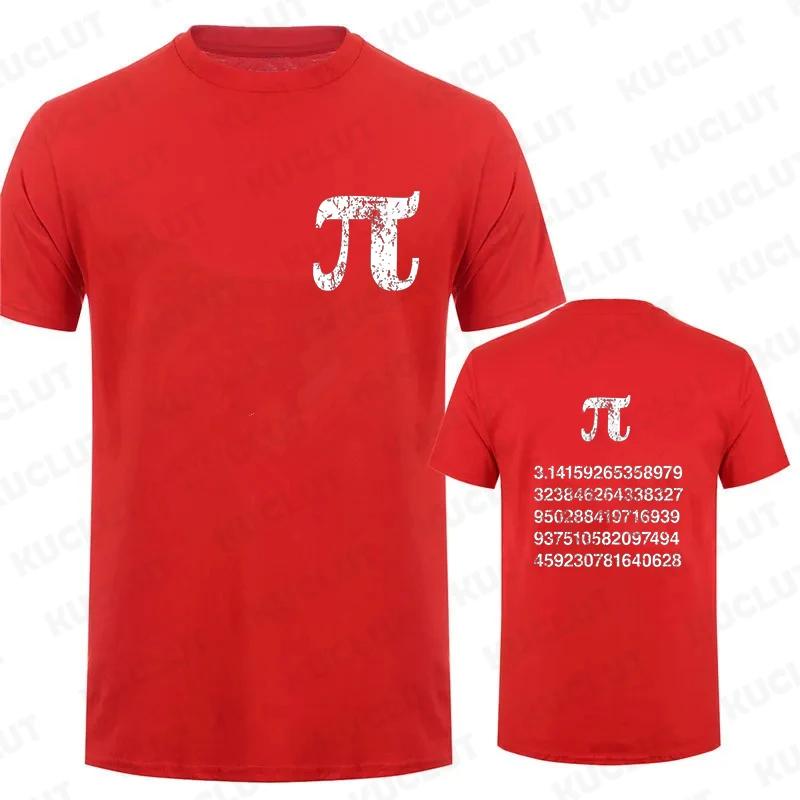 Vintage Pi Number T-Shirt Pi Math Geek Gift Men T Shirt Funny Tshirt Oversized Tees Tops Short Sleeve Men Tshirt Clothing
