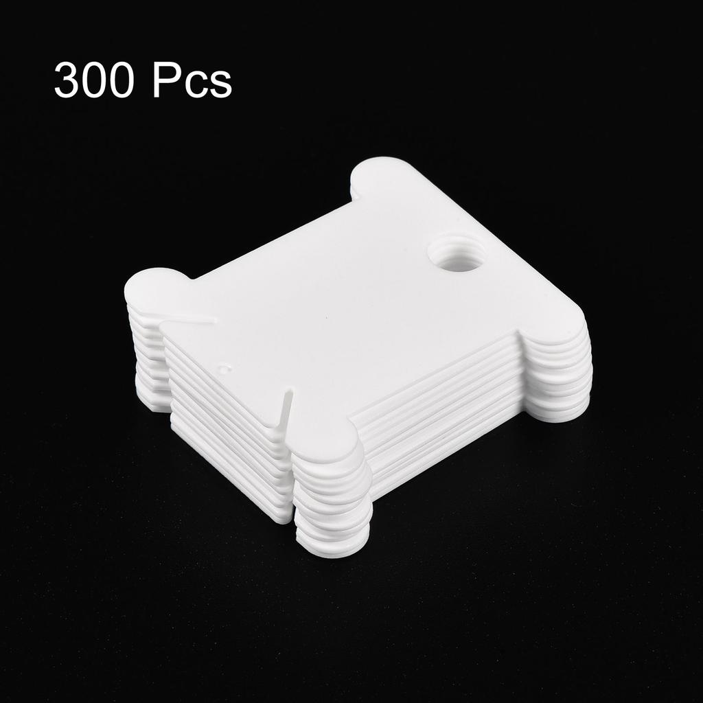 100/300pcs Plastic Floss Bobbins, Thread Cards Cross Cotton for Craft DIY Sewing Storage Case Embroidery Multicolor