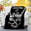 Linkin Park Flannel Blanket Soft All-Season Throw, Design for Camping, Car Travel, Hiking Sofa, Bed, Office Perfect Gift for Parties