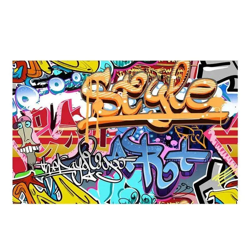 3d Cartoon Graffiti Photo Wallpaper Modern Style Mural Living Room Bedroom Home Decor Wall Painting