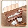 Stackable Dustproof Tea Set & Makeup Storage Box with Lid