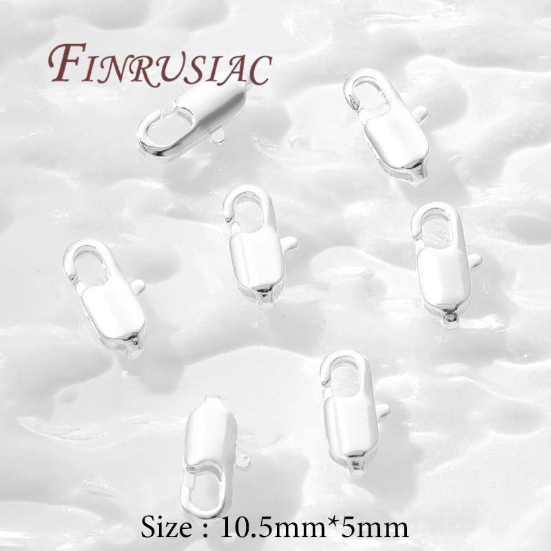 18K Gold Plated Lobster Clasp For Jewelry,Fasteners For Bracelets Accessories,Connector Clasps Findings For DIY