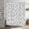Bathroom Shower Curtain Botanical Forest Trees Nature Greenery Washroom Decor Vintage Rustic Farmhouse Home Decor Backdrop