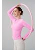 Autumn/Winter Versatile Round Neck Base Layer Sport Top - High Elasticity, Breathable Yoga Fitness Long Sleeve