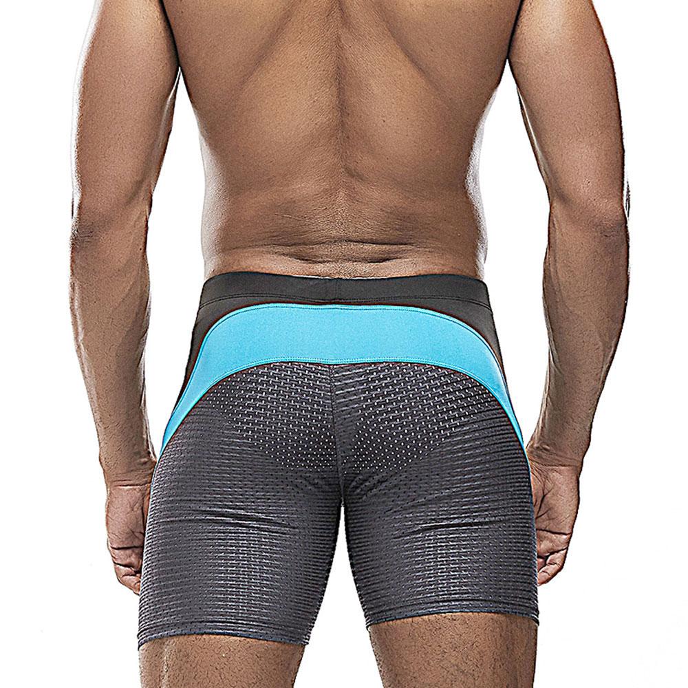 Herren-Badehose, Badehose, Netzstoff, enge Passform, sexy Badebekleidung, Strandkleidung, Bräunung, Surfen, Fitnessstudio