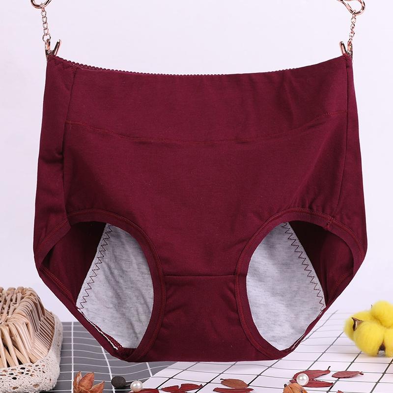 Lady Cotton Crotch Comfortable Underwear Physiological Pants Ladies Female Lengthen Briefs