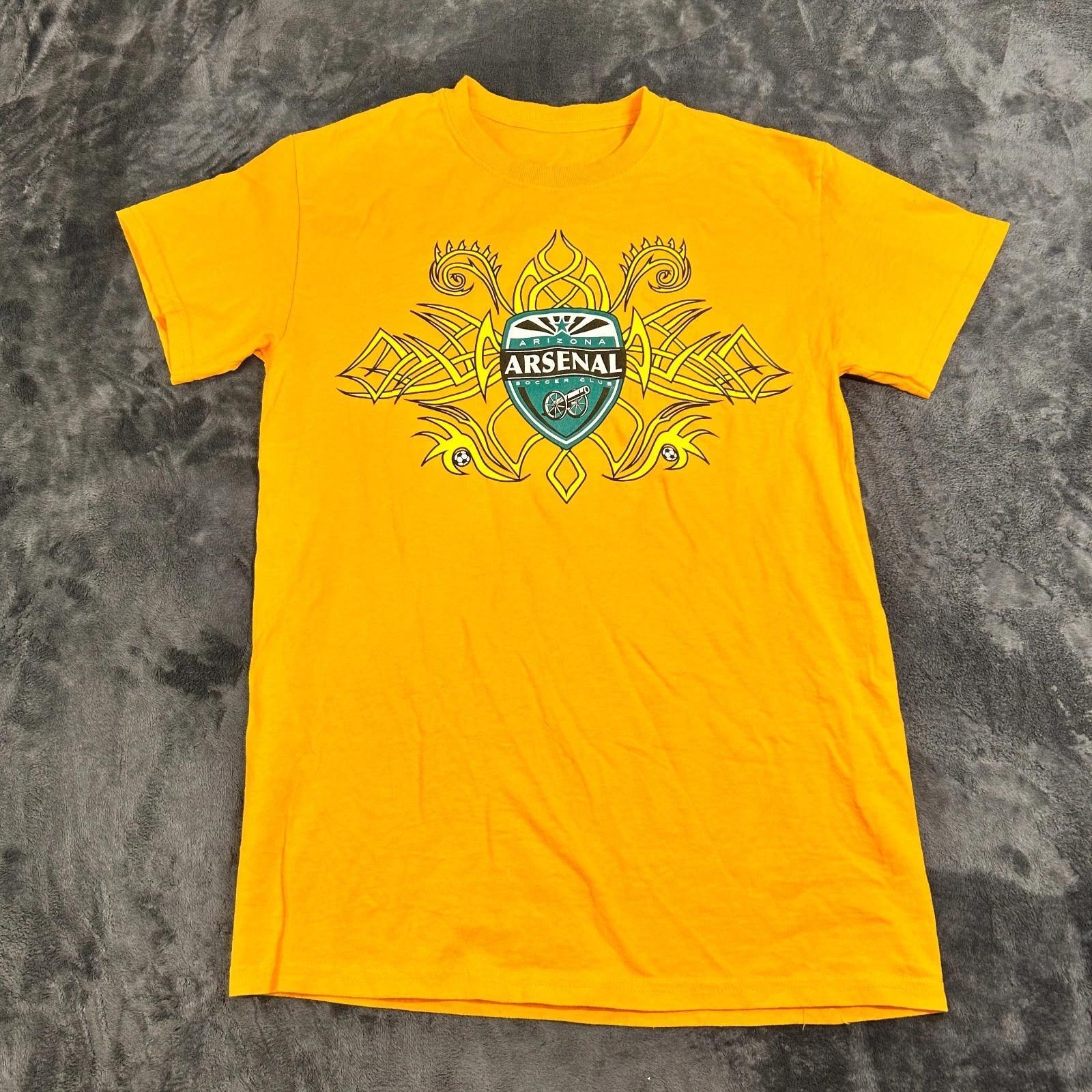 Arizona Arsenal Soccer Club Shirt Men Yellow Only One Gets To Be Called Champion XL