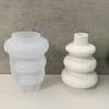 Handcraft Silicone Vase Maker Unique Wedding and Party Decoration Making Mould Round Floral Containers Making Mold