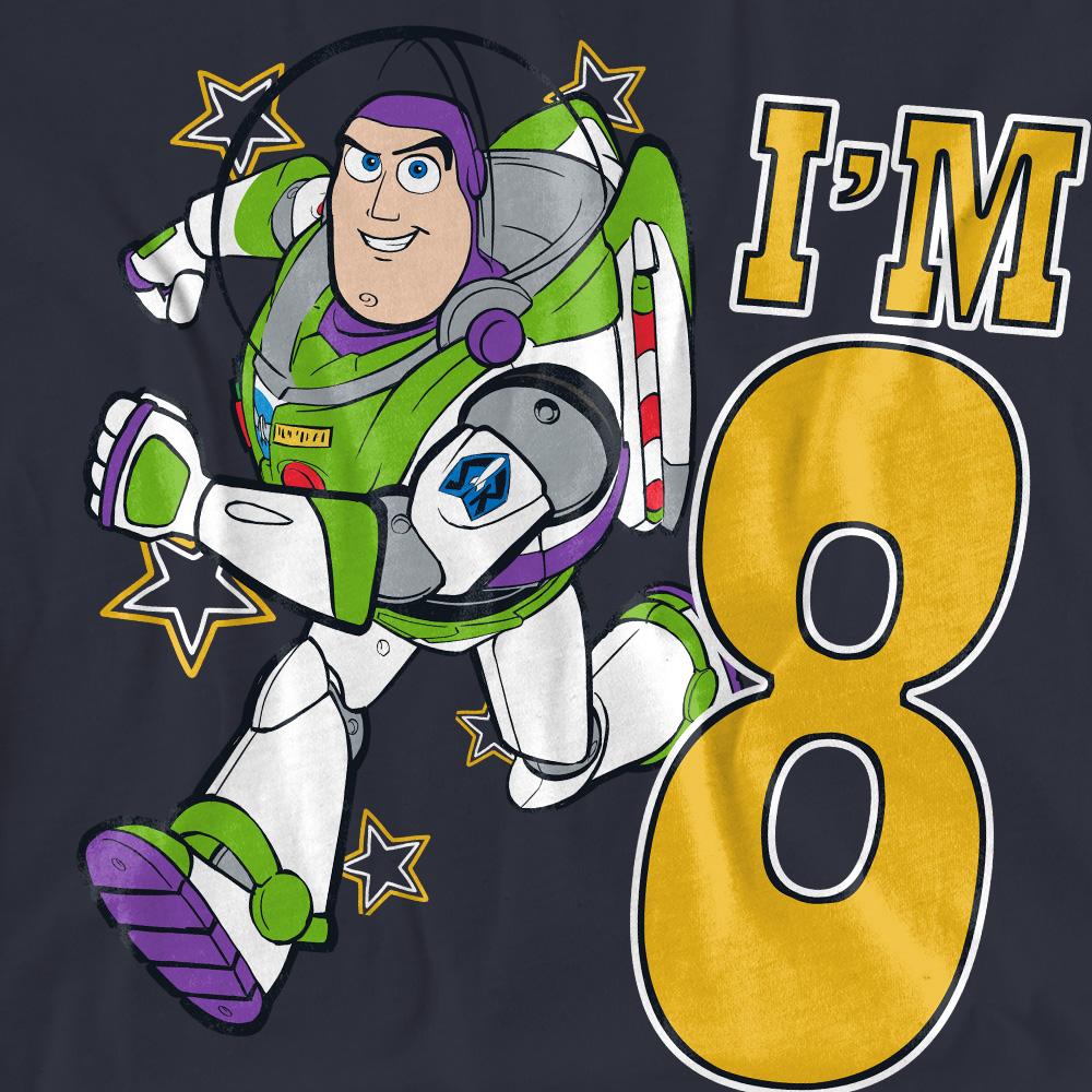 Toy Story Womens/Ladies I´m 8 Buzz Lightyear Birthday T-Shirt