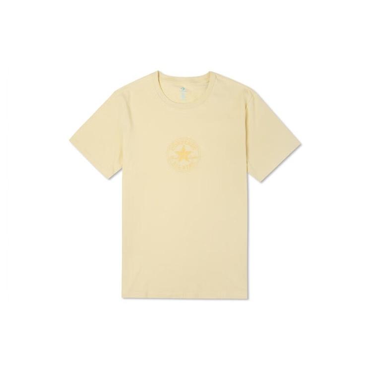 Converse Tonal All Star Patch Graphic T-Shirt Asia Sizing Yellow Men s 10023285-A01 XL