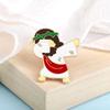 Interest Jesus Messiah Brooches Little Sheep Christian Faith Icon Badge Shirt Lapel Pins  Clothes