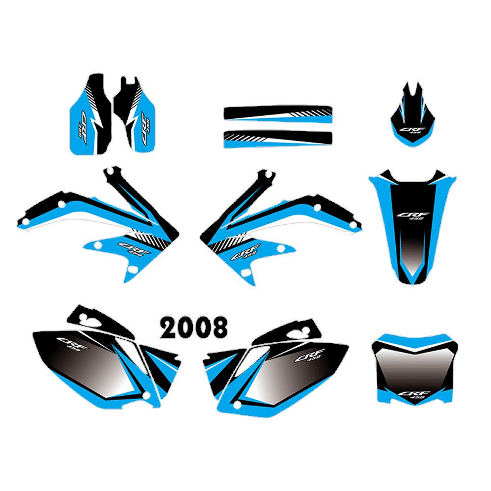CRF450R 2005-2008 Terénní motocykl Kompletní sada samolepek