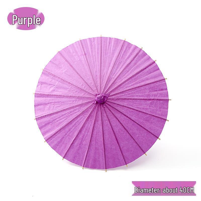 Handmade Children's Oil Paper Umbrella - Chinese Intangible Cultural Heritage, Small Flower Pattern, Ancient Style, Graffiti Material