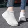 Green Cheap Knitted Man Sneakers Couple Size 35-46 Lightweight Men's Casual Sneakers Slip-on Comfortable Running Shoes For Men