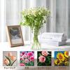 Guluto Vase Unbreakable Transparent Flower Base Acrylic Stylish Elegant Large Interior Flower Vase Hydroponics Ikebana Artificial Flowers Suitable for