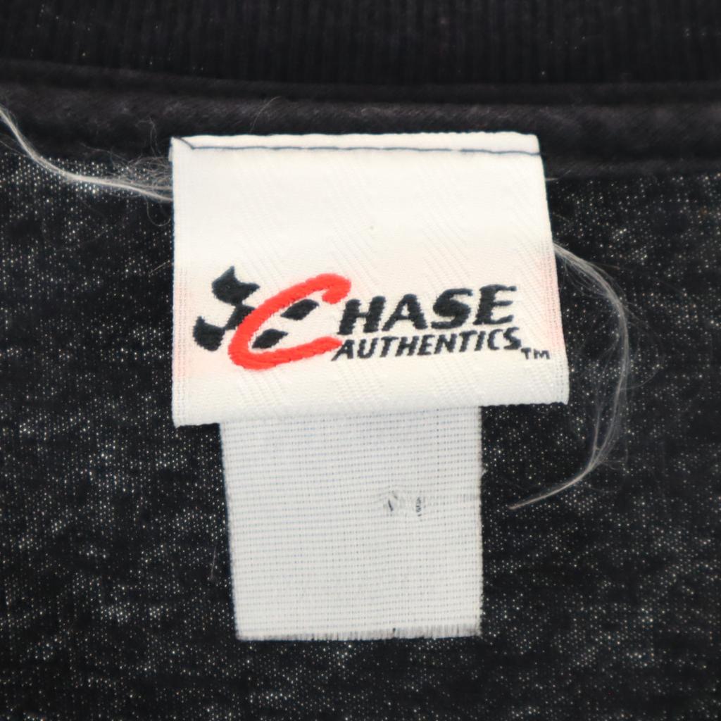 HASE AUTHENTICS 90s Old Print Short sleeve T-shirt black Racing Men's Used