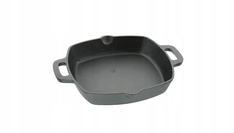 BLACK CAST IRON SERVING DISH