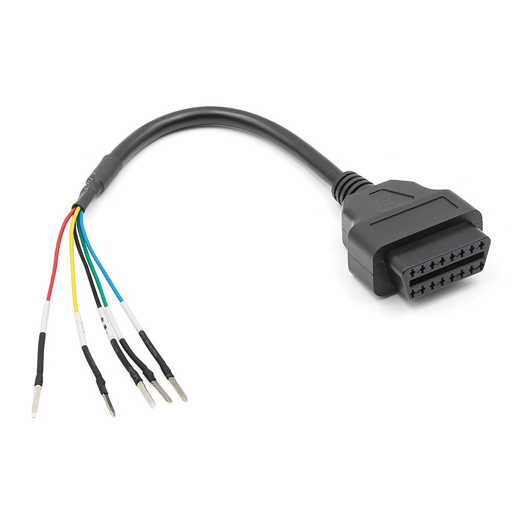 Universal Motorcycle OBD2 Diagnostic Cable K+CAN 16Pin Jumper Tester Extension Cable For Car Truck OBD 16 PIN Plug Jumper Wires