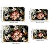 3D Flower Bird Print Mjuk köksmatta Anti-trötthet köksmatta Vattentät halkfri matta Set Löparmatta Sängmatta Absorberande matta för kök